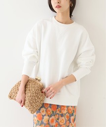 SLOBE IENA | コアスパン裏毛スウェットプルオーバー【手洗い可能】◆(スウェット)