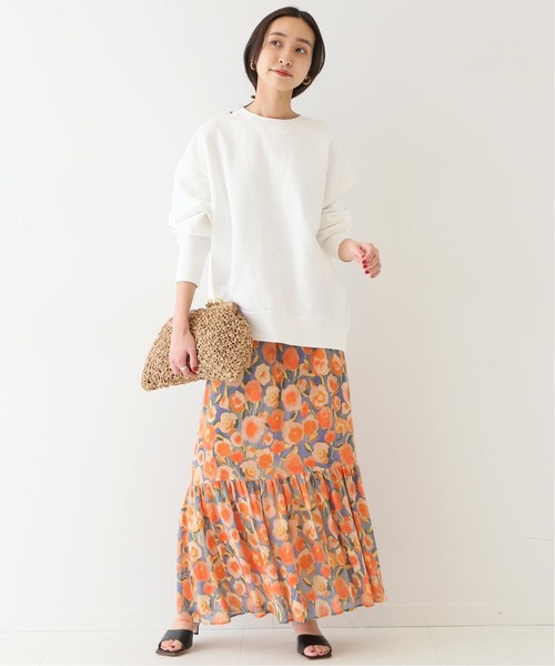 SLOBE IENA(スローブイエナ)の「コアスパン裏毛スウェットプルオーバー【手洗い可能】◆(スウェット・レディース・ホワイト/ベージュ/ピンク系その他・FREE)」の9枚目の写真