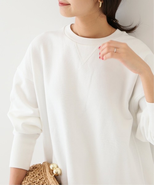 SLOBE IENA(スローブイエナ)の「コアスパン裏毛スウェットプルオーバー【手洗い可能】◆(スウェット・レディース・ホワイト/ベージュ/ピンク系その他・FREE)」の19枚目の写真
