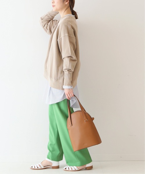 SLOBE IENA(スローブイエナ)の「コアスパン裏毛スウェットプルオーバー【手洗い可能】◆(スウェット・レディース・ホワイト/ベージュ/ピンク系その他・FREE)」の5枚目の写真