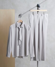 tk.TAKEO KIKUCHI | ストールシャツセットアップ（ユニセックスアイテム）(セットアップ)