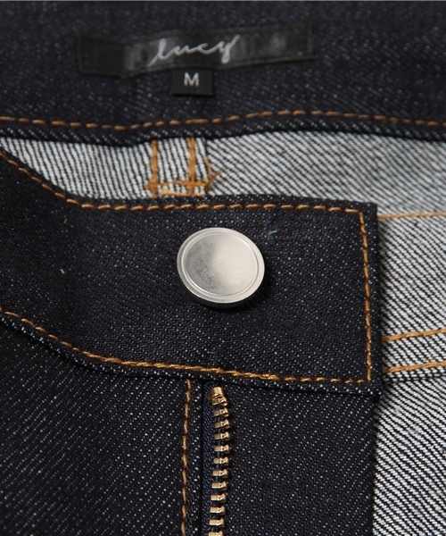 WEGO（ウィゴー）の「WEGO/セルビッジスリムデニムパンツ　MADE IN JAPAN（デニムパンツ・メンズ・ダークインディゴブルー/ブラック・MEDIUM/LARGE）」の13枚目の写真