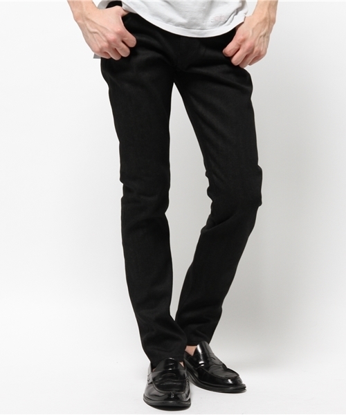 WEGO（ウィゴー）の「WEGO/セルビッジスリムデニムパンツ　MADE IN JAPAN（デニムパンツ・メンズ・ダークインディゴブルー/ブラック・MEDIUM/LARGE）」の15枚目の写真