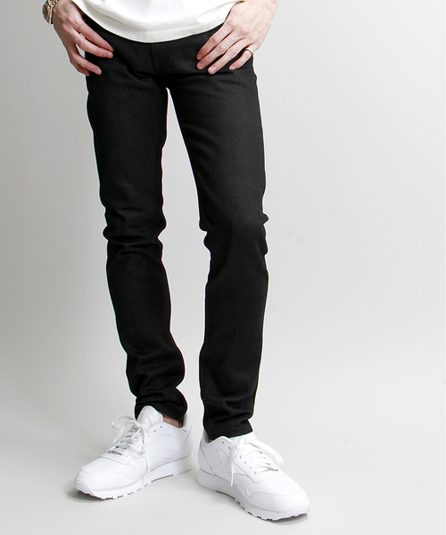 WEGO（ウィゴー）の「WEGO/セルビッジスリムデニムパンツ　MADE IN JAPAN（デニムパンツ・メンズ・ダークインディゴブルー/ブラック・MEDIUM/LARGE）」の16枚目の写真