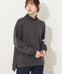 Cutie Blonde | 【S-L】春カラーニットリブレイヤード風プルオーバー(スウェット)