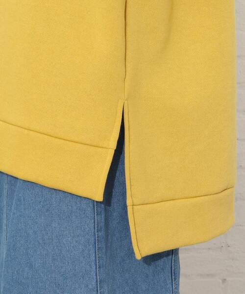 Cutie Blonde（キューティーブロンド）の「◆【S-L】春カラーニットリブレイヤード風プルオーバー（スウェット・レディース・マスタード/グレー系その他/ライトベージュ/黄緑系・01/02/03）」の18枚目の写真