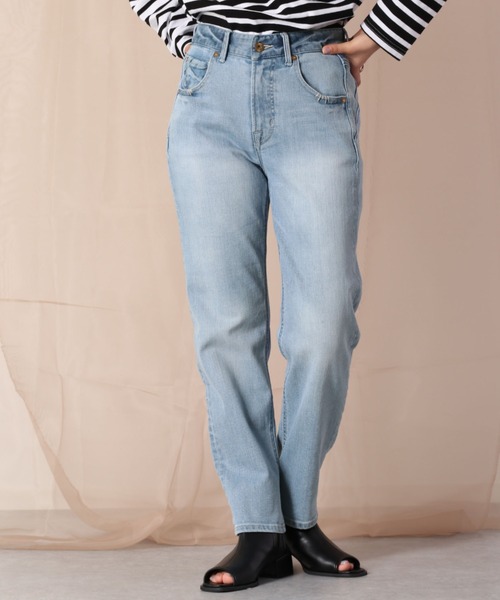 cepo(セポ)の「リラックスイージーテーパードデニム(デニムパンツ・レディース・ブルー系2/ブルー系3/ブルー系4/ネイビー×ホワイト/ネイビー/ブルー系1・S/M/L)」の5枚目の写真