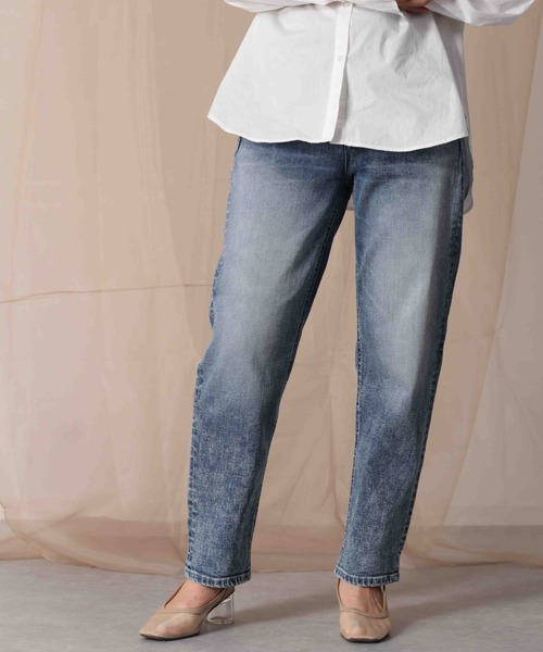 cepo(セポ)の「リラックスイージーテーパードデニム(デニムパンツ・レディース・ブルー系2/ブルー系3/ブルー系4/ネイビー×ホワイト/ネイビー/ブルー系1・S/M/L)」の6枚目の写真