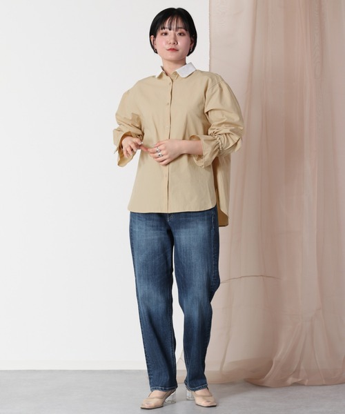 cepo(セポ)の「リラックスイージーテーパードデニム(デニムパンツ・レディース・ブルー系2/ブルー系3/ブルー系4/ネイビー×ホワイト/ネイビー/ブルー系1・S/M/L)」の14枚目の写真