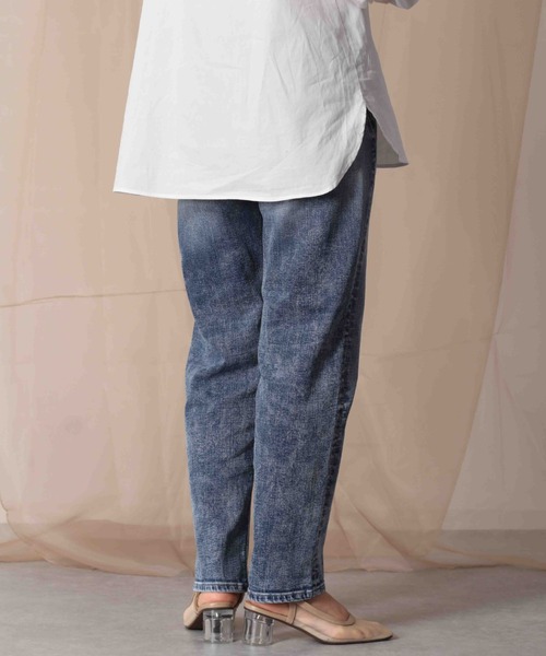 cepo(セポ)の「リラックスイージーテーパードデニム(デニムパンツ・レディース・ブルー系2/ブルー系3/ブルー系4/ネイビー×ホワイト/ネイビー/ブルー系1・S/M/L)」の21枚目の写真