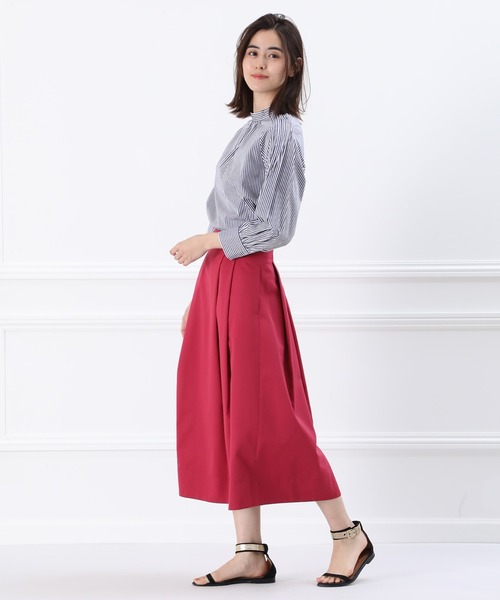 カラーフレアスカート