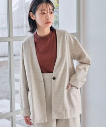 LAKOLE | リネンツイードノーカラージャケット[セットアップ可能] / 271565(ノーカラージャケット)
