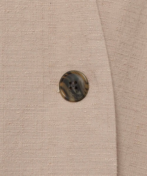 セール】リネンツイードノーカラージャケット[セットアップ可能
