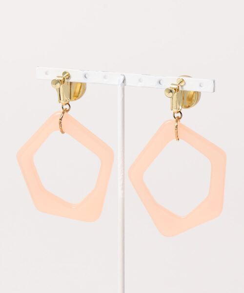 petitcro（プティクロ）の「＊petitcro＊ クリア　ペンタゴン　イヤリング PCKE191005（イヤリング・レディース・その他1/その他2/その他3・ONE SIZE）」の4枚目の写真