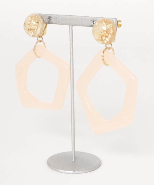 petitcro（プティクロ）の「＊petitcro＊ クリア　ペンタゴン　イヤリング PCKE191005（イヤリング・レディース・その他1/その他2/その他3・ONE SIZE）」の8枚目の写真