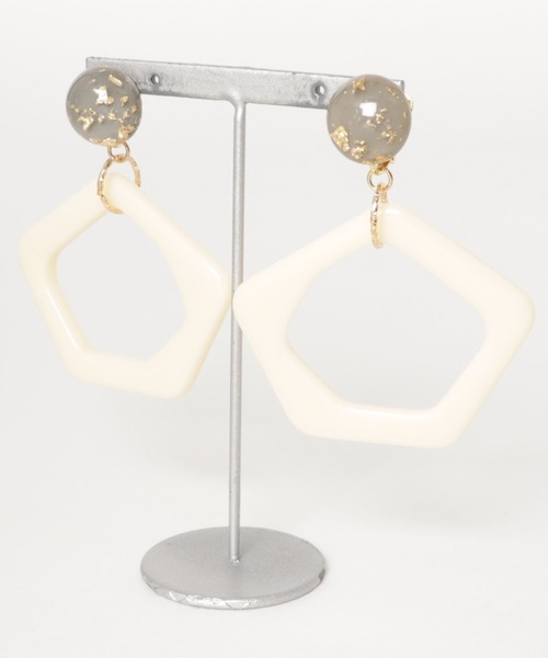 petitcro（プティクロ）の「＊petitcro＊ クリア　ペンタゴン　イヤリング PCKE191005（イヤリング・レディース・その他1/その他2/その他3・ONE SIZE）」の9枚目の写真