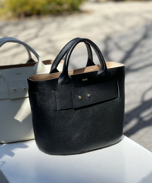 Noble（ノーブル）の「【ch!iii】BELT TOTE（トートバッグ・レディース・オレンジ/ベージュ/ブラック/オフホワイト・FREE）」の2枚目の写真