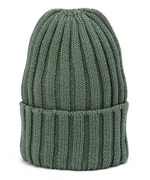 UNITED ARROWS（ユナイテッドアローズ）の「UAW コットン リブ ニットキャップ◆（ニットキャップ/ビーニー・レディース・ホワイト/ブラック/オリーブ/ネイビー・フリー）」の9枚目の写真