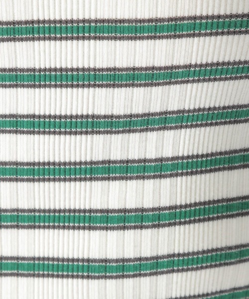 niko and...（ニコアンド）の「マルチボーダーリブプルオーバー（Tシャツ/カットソー・レディース・ピンク/ブルー/グリーン/チャコール・MEDIUM/LARGE）」の17枚目の写真