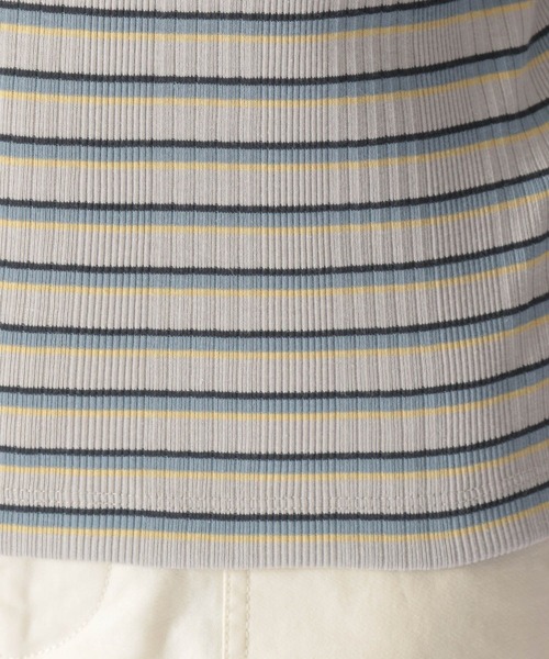 niko and...（ニコアンド）の「マルチボーダーリブプルオーバー（Tシャツ/カットソー・レディース・ピンク/ブルー/グリーン/チャコール・MEDIUM/LARGE）」の14枚目の写真