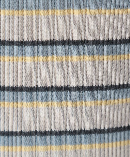 niko and...（ニコアンド）の「マルチボーダーリブプルオーバー（Tシャツ/カットソー・レディース・ピンク/ブルー/グリーン/チャコール・MEDIUM/LARGE）」の18枚目の写真