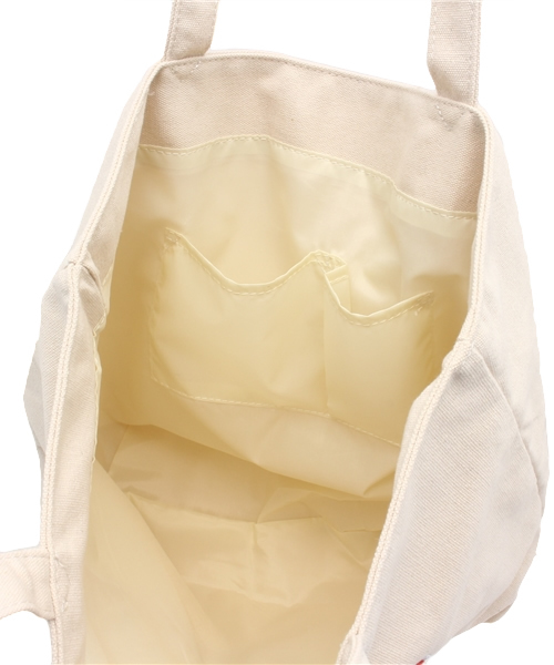 WEGO（ウィゴー）の「WEGO/ハートワッペンキャンバストートバッグ（トートバッグ・レディース・ホワイト/ブラック/パープル・FREE）」の11枚目の写真