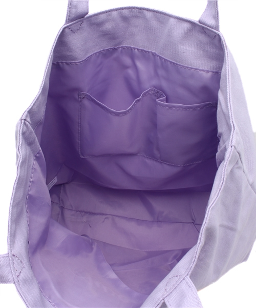 WEGO（ウィゴー）の「WEGO/ハートワッペンキャンバストートバッグ（トートバッグ・レディース・ホワイト/ブラック/パープル・FREE）」の12枚目の写真