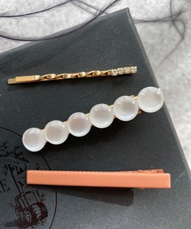 TONE SELECT GOODS（トーンセレクトグッズ）の「【LESRIRE】シアーストーンヘアクリップセット（バレッタ/ヘアクリップ）」