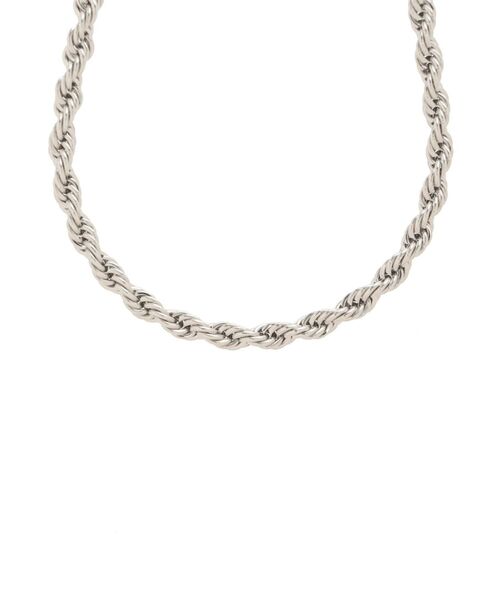 Ungrid（アングリッド）の「ツイストチェーンネックレス（ネックレス・レディース・シルバー・FREE）」の6枚目の写真