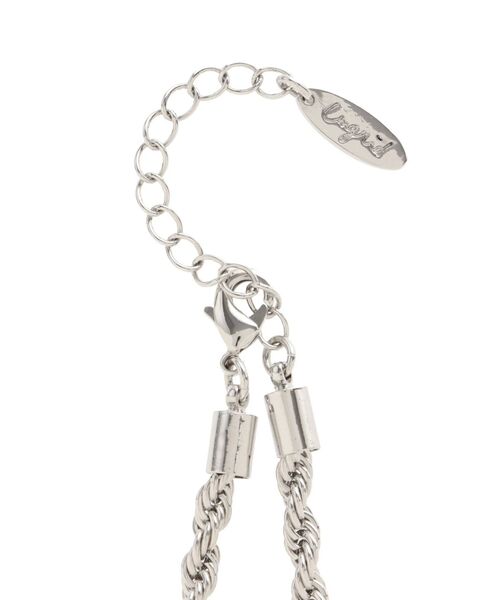 Ungrid（アングリッド）の「ツイストチェーンネックレス（ネックレス・レディース・シルバー・FREE）」の2枚目の写真