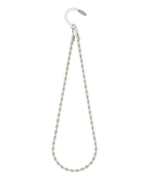 Ungrid（アングリッド）の「ツイストチェーンネックレス（ネックレス・レディース・シルバー・FREE）」の3枚目の写真