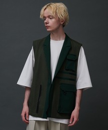 ユーティリティーメッシュジップベスト