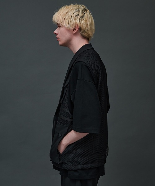 CITY TOKYO（シティトウキョウ）の「ユーティリティーメッシュジップベスト（ベスト・メンズ・ブラック/グリーン・1/2）」の22枚目の写真