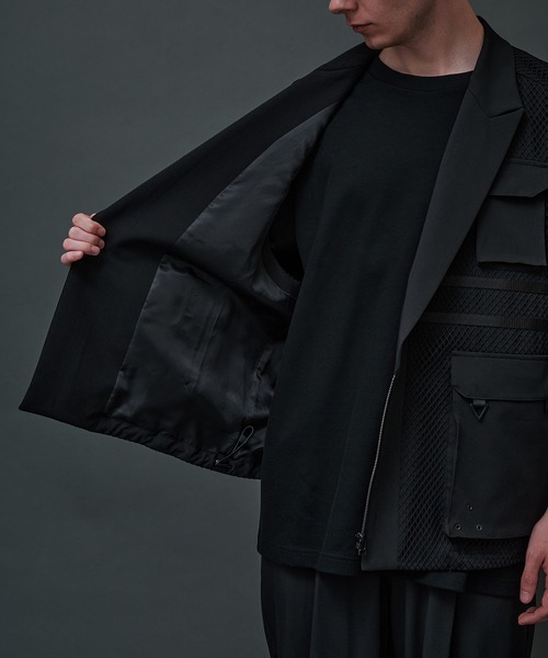 CITY TOKYO（シティトウキョウ）の「ユーティリティーメッシュジップベスト（ベスト・メンズ・ブラック/グリーン・1/2）」の6枚目の写真