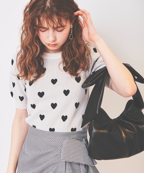 31 Sons de mode（トランテアン　ソン　ドゥ　モード）の「ビッグリボンバッグ（ショルダーバッグ・レディース・ピンク/ブラック・FREE）」の3枚目の写真