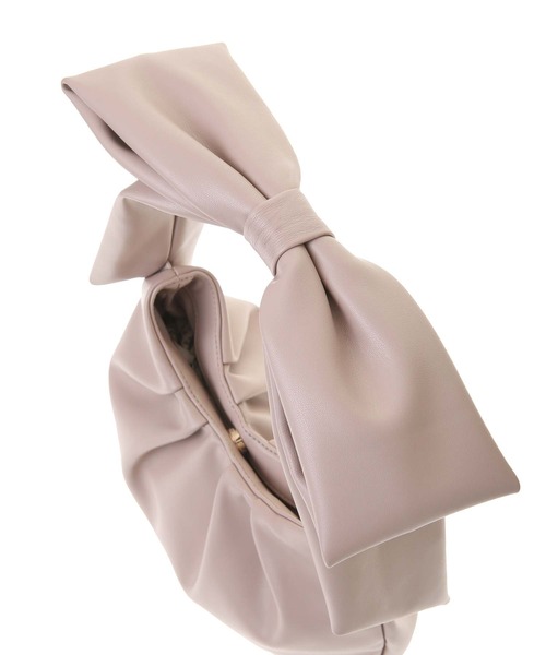 31 Sons de mode（トランテアン　ソン　ドゥ　モード）の「ビッグリボンバッグ（ショルダーバッグ・レディース・ピンク/ブラック・FREE）」の7枚目の写真