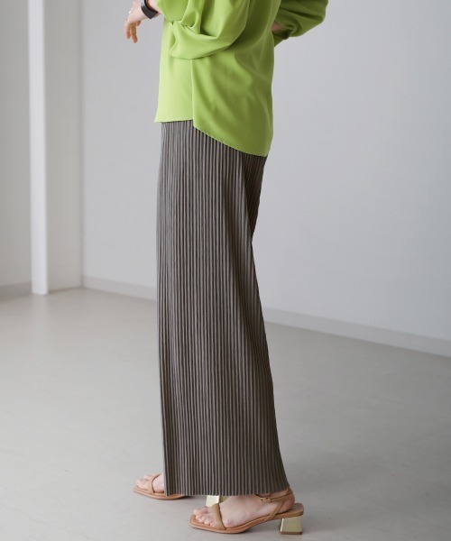 Bou Jeloud（ブージュルード）の「【WEB限定】セルフカットライトプリーツパンツ（その他パンツ・レディース・ブラック/ベージュ/ブラウン/グレー・FREE）」の21枚目の写真