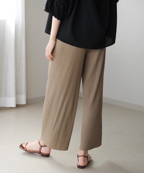 Bou Jeloud（ブージュルード）の「【WEB限定】セルフカットライトプリーツパンツ（その他パンツ・レディース・ブラック/ベージュ/ブラウン/グレー・FREE）」の22枚目の写真