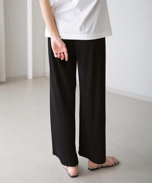 Bou Jeloud（ブージュルード）の「【WEB限定】セルフカットライトプリーツパンツ（その他パンツ・レディース・ブラック/ベージュ/ブラウン/グレー・FREE）」の15枚目の写真