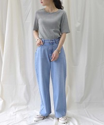 HONEYSUCKLE ROSE | 【HONEYSUCKLE ROSE】リブボーダーＴシャツ(Tシャツ/カットソー)