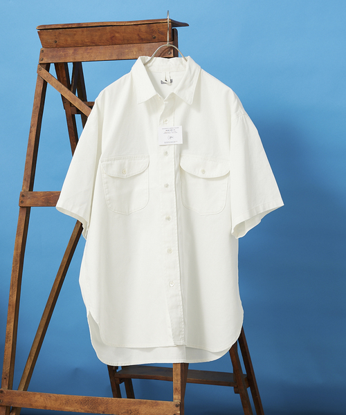 JOURNAL STANDARD relume（ジャーナルスタンダード　レリューム）の「8OZ オーバーサイズ DENIM SHIRTS（シャツ/ブラウス・メンズ・ネイビー/ホワイト・LARGE/MEDIUM）」の15枚目の写真