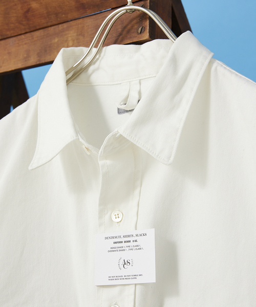 JOURNAL STANDARD relume（ジャーナルスタンダード　レリューム）の「8OZ オーバーサイズ DENIM SHIRTS（シャツ/ブラウス・メンズ・ネイビー/ホワイト・LARGE/MEDIUM）」の16枚目の写真