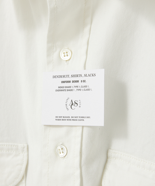 JOURNAL STANDARD relume（ジャーナルスタンダード　レリューム）の「8OZ オーバーサイズ DENIM SHIRTS（シャツ/ブラウス・メンズ・ネイビー/ホワイト・LARGE/MEDIUM）」の17枚目の写真