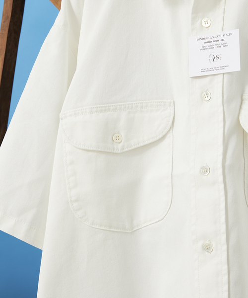 JOURNAL STANDARD relume（ジャーナルスタンダード　レリューム）の「8OZ オーバーサイズ DENIM SHIRTS（シャツ/ブラウス・メンズ・ネイビー/ホワイト・LARGE/MEDIUM）」の18枚目の写真