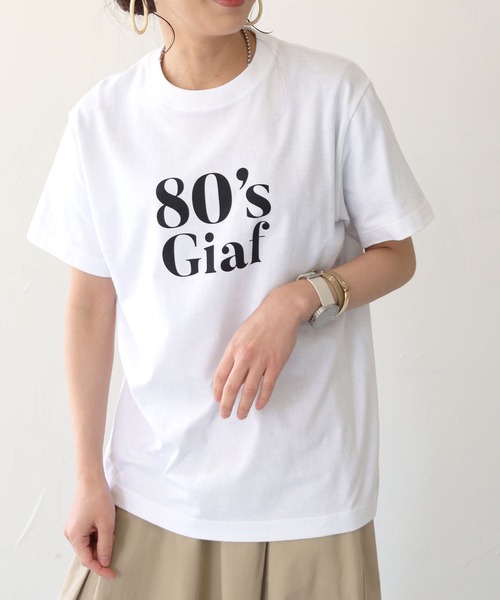 HER CLOSET(ハークローゼット)の「【shemoshelly】WEB限定5.6オンス80'sレトロスローガンロゴTシャツ(Tシャツ/カットソー・レディース・ブラック/ホワイト・L/M/S)」の14枚目の写真