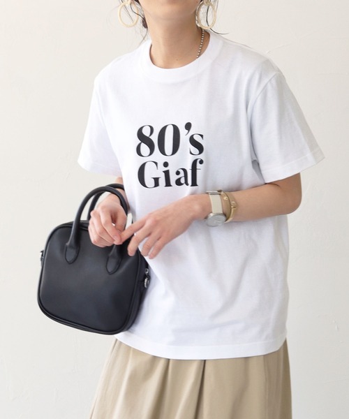 HER CLOSET(ハークローゼット)の「【shemoshelly】WEB限定5.6オンス80'sレトロスローガンロゴTシャツ(Tシャツ/カットソー・レディース・ブラック/ホワイト・L/M/S)」の15枚目の写真