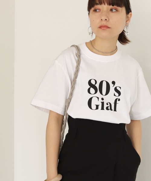 HER CLOSET(ハークローゼット)の「【shemoshelly】WEB限定5.6オンス80'sレトロスローガンロゴTシャツ(Tシャツ/カットソー・レディース・ブラック/ホワイト・L/M/S)」の5枚目の写真