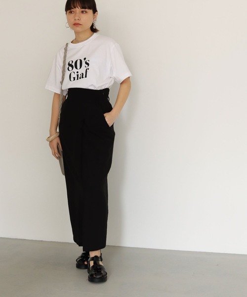 HER CLOSET(ハークローゼット)の「【shemoshelly】WEB限定5.6オンス80'sレトロスローガンロゴTシャツ(Tシャツ/カットソー・レディース・ブラック/ホワイト・L/M/S)」の6枚目の写真