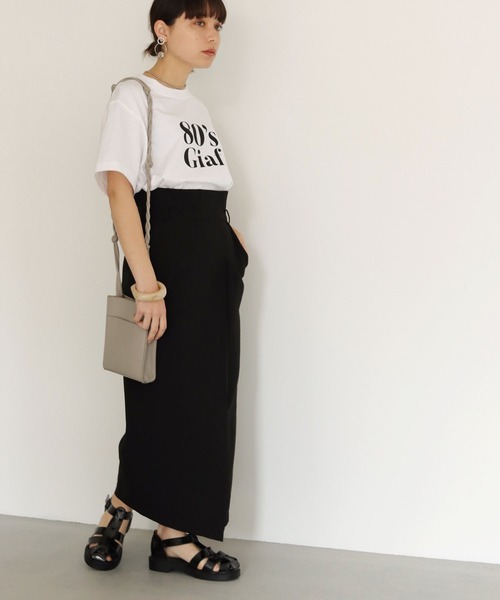 HER CLOSET(ハークローゼット)の「【shemoshelly】WEB限定5.6オンス80'sレトロスローガンロゴTシャツ(Tシャツ/カットソー・レディース・ブラック/ホワイト・L/M/S)」の7枚目の写真