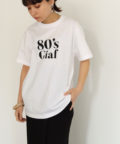HER CLOSET(ハークローゼット)の「【shemoshelly】WEB限定5.6オンス80'sレトロスローガンロゴTシャツ(Tシャツ/カットソー・レディース・ブラック/ホワイト・L/M/S)」の10枚目の写真
